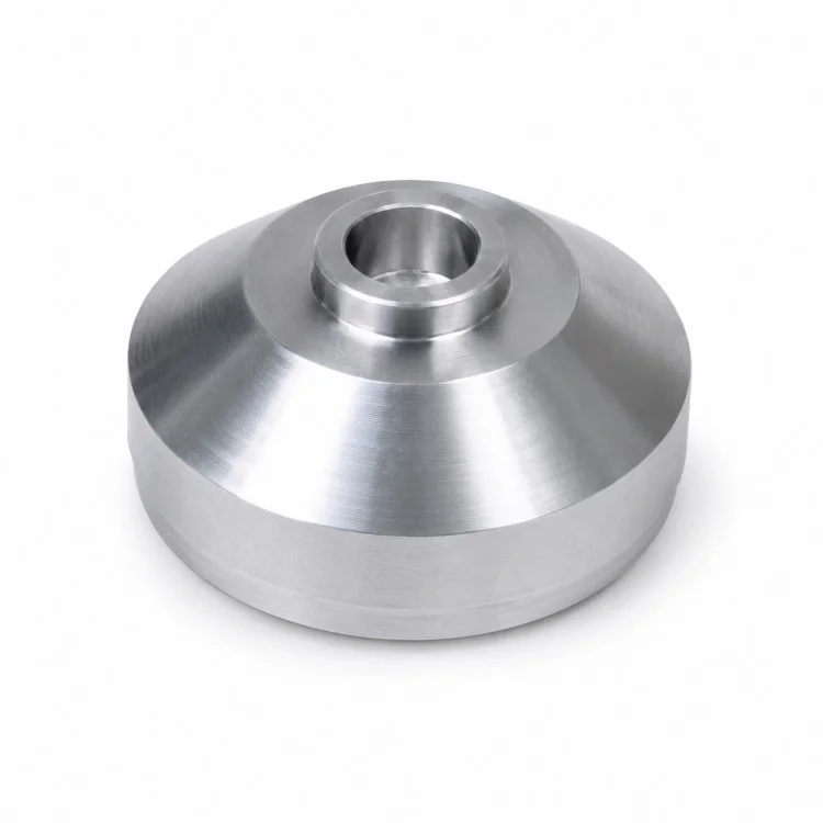 Componente de disco de flange cônico usinado CNC